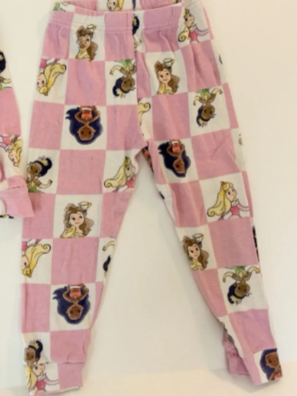 Disney Princess Pajama Set Lot 4 Girls 4T Pink Mix & Match 100% Cotton Sleepwear